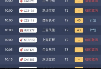 二级应急响应 北京两机场取消航班达1255架次