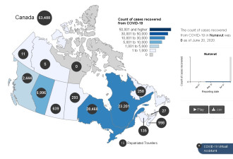 加拿大五个省、区现存新冠病例数量清零