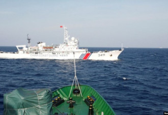 越南又一艘渔船遭中国海警船撞击