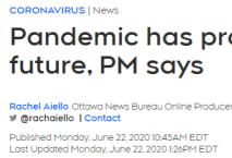 疫情引发四大巨变！加拿大总理发出一个信号！