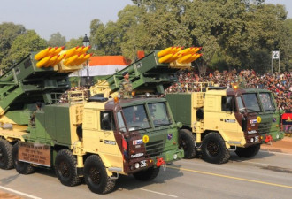 印度斥巨资买国产远程火箭炮 但性能落后于邻国
