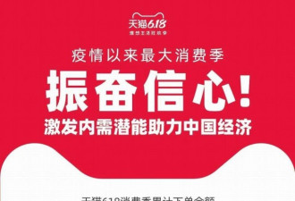 618新纪录：天猫累计下单金额6982亿