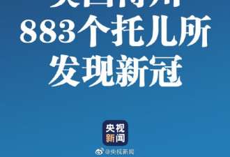 得州883个托儿所发现新冠病例 达1335例