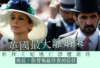 被称“迪拜魏璎珞” 王妃疑出轨逃跑寻庇护