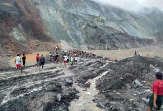 缅甸矿难背后：50多名矿工一瞬间被冲走