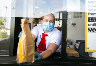 美国麦当劳8月开始顾客必须在店内戴口罩