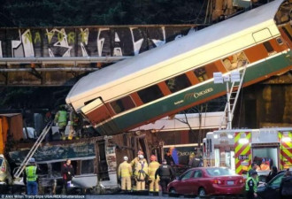 美国列车脱轨6死77伤！列车线路为首日运营