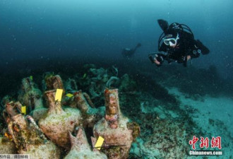 希腊首家“水下博物馆” 展出公元前沉船残骸