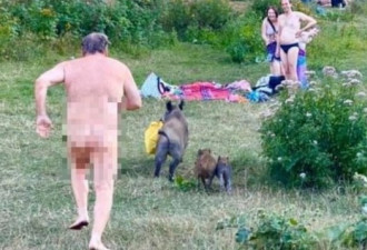 裸体有理！德国男子裸追野猪画面火遍全世界