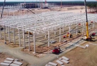 特斯拉柏林超级工厂进展迅速 多建筑开工