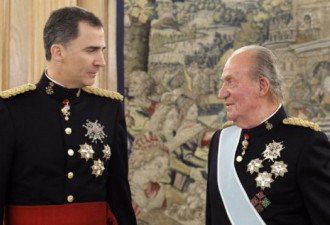 西班牙老国王致信其子宣布离开西班牙