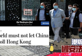“世界不能让中国压垮香港 ”