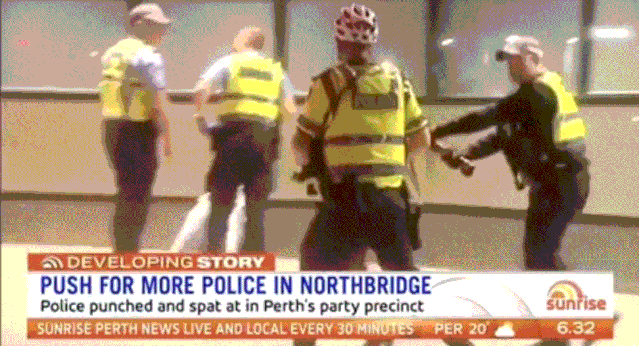 珀斯北桥200人大暴乱！聚众闹事！袭击警察！