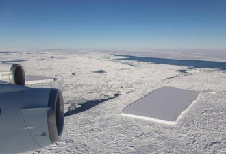 鬼斧神工，NASA拍到南极罕见「桌状冰山」