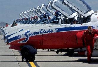 加拿大雪鸟特技飞行队停飞三个月后复飞