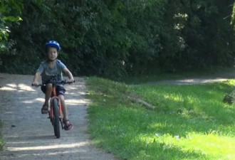 安省5岁男童骑行100公里为儿童癌症研究筹款！