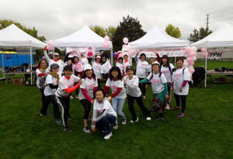 华人乳癌支持小组参与CIBC for the Cure