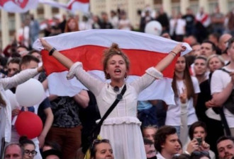 白俄罗斯民众上街抗议选票作假，中共有点揪心