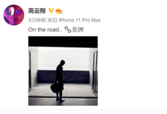 董璇被曝新恋情后，高云翔受刺激去非洲疗伤