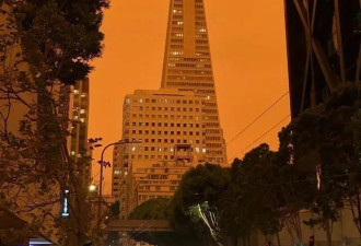 野火包围！正午的旧金山如夜晚般昏暗