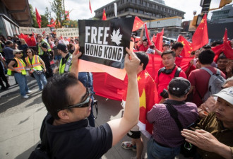 支持香港民运的加拿大华裔受到中国威胁