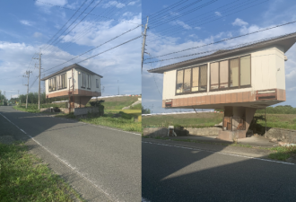 日本奇葩房子引网友惊呼：一个支点撑起整栋房