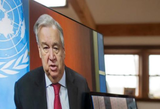 联合国秘书长呼吁全球团结对抗 暂且停战
