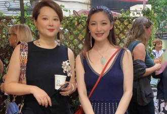 袁立发福状态依旧好！穿黑连衣裙跟路人合影