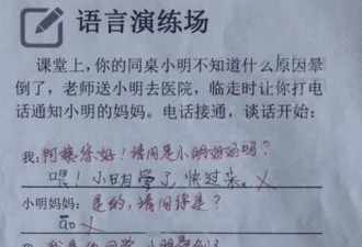 小学生“倒数第一”试卷走红 老师表示无懈可击