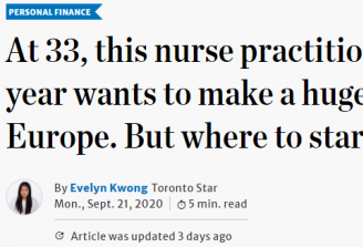 多伦多33岁女护士年薪12万 每月能省下这么多