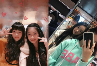 小S俩女儿拍照！老大高级脸，老二长腿抢风头