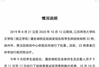 江苏师范大学肺结核爆料学生微博被清空