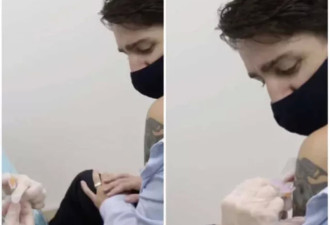 加拿大总理脱衣服打疫苗，隐秘纹身当场暴露！