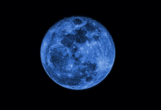 罕见“蓝月”将在万圣节白天升起 下次要等20年