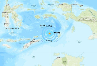 班达海发生5.7级地震！达尔文居民被震动