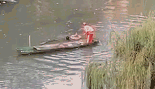 小伙救起落水女子，却被她一脚踹下了河