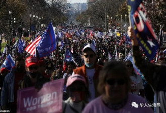 现场爆发小混战！川普推特上声援华盛顿大游行