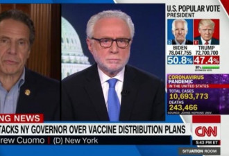 特朗普:不给疫苗 纽约州长:把政府当报复工具