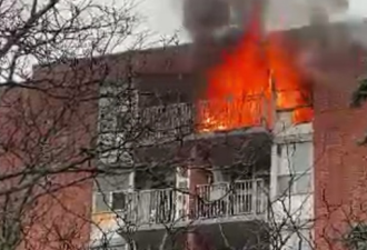 多伦多高层公寓大火，一妇女被救出后死亡！