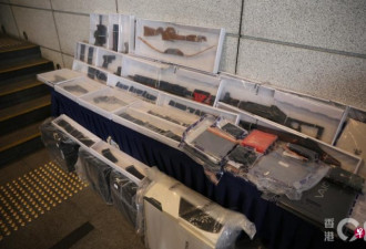 香港议员王百羽寓所被搜出大批仿制武器