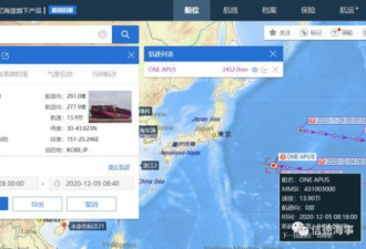 日本发往美国1816个集装箱坠海，损失16亿