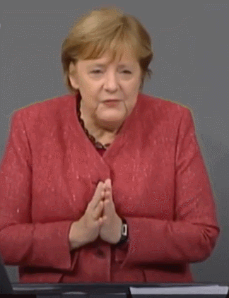德国总理默克尔哭了，含泪恳求民众配合抗疫