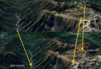 中国洞朗一村卫星图释出 不丹印度警惕