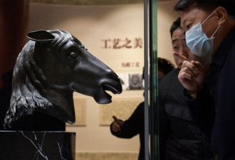 中国十二生肖马首铜像回归圆明园