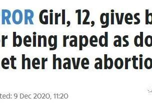堕胎被阻 12岁女孩被强奸诞下双胞胎