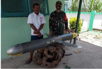 印尼渔民捕获“大鱼” 疑似中国无人潜航器