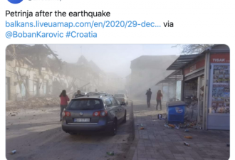 克罗地亚发生6.5级地震，已有人员伤亡