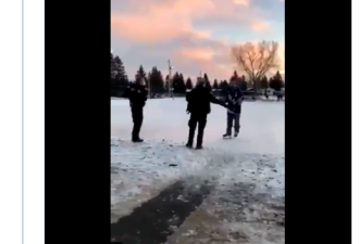 户外滑冰也违规？加拿大21岁男子被警方抓走！