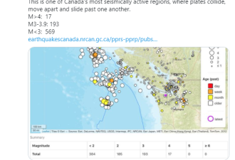 加拿大2020发生3329次地震,这里将有8级+地震