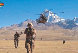 西藏军区低空垂降 印度：解放军又来吓我们